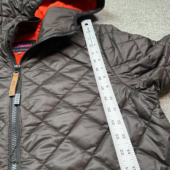 OOSC Men's Ski / Snowboard Black Puffer Hoodie Jacket Coat Size Mens Medium - Picture 4 of 6